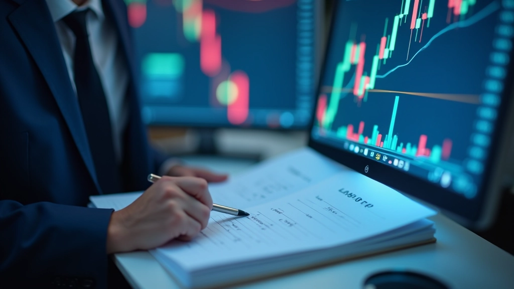 Detailed candlestick chart showing clear uptrend, downtrend, and sideways movement patterns