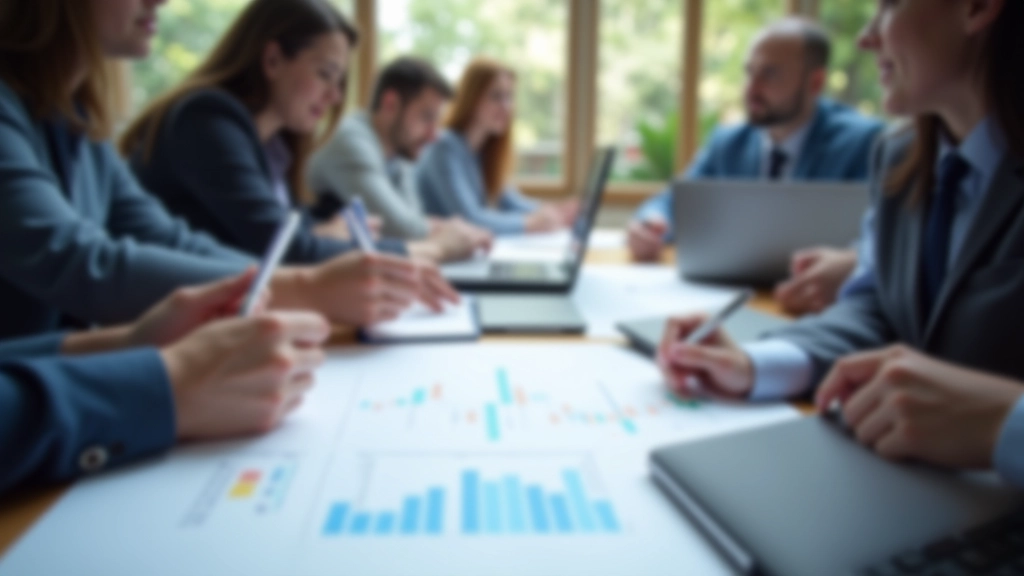 Educational workshop with traders studying technical analysis materials together in a professional environment