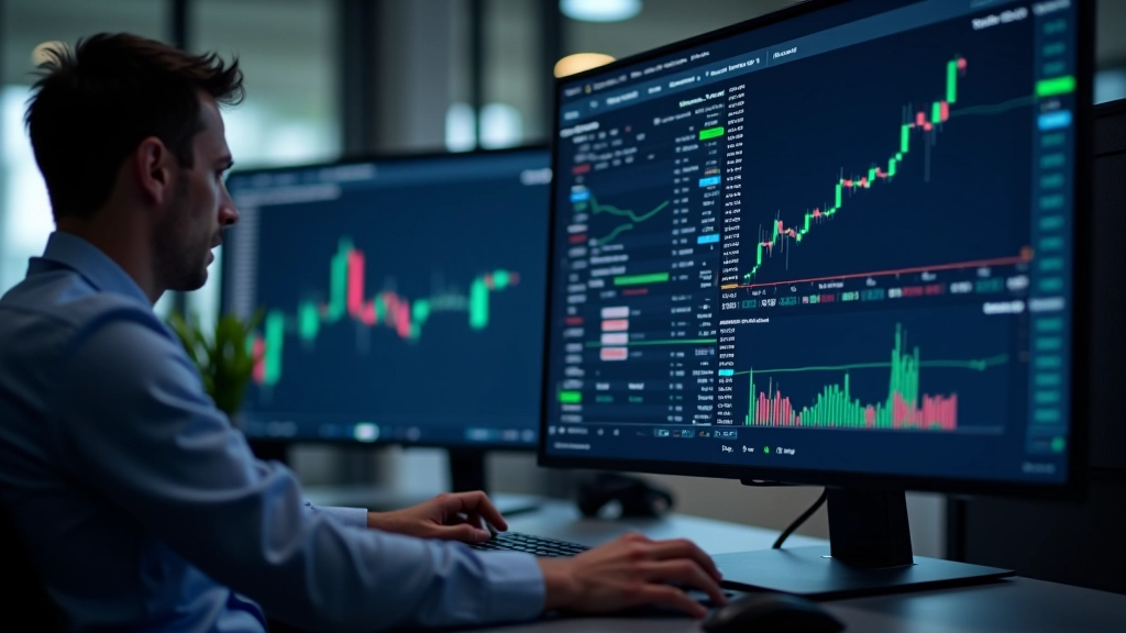 Technical analysis indicators displayed on trading platform with momentum tools visible